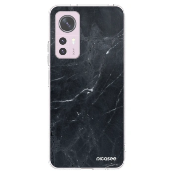 Picasee husă transparentă din silicon pentru Xiaomi 12 - Black marble