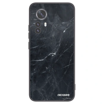 Picasee husă neagră din silicon pentru Xiaomi 12 Pro - Black marble