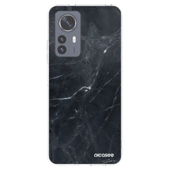 Picasee husă transparentă din silicon pentru Xiaomi 12 Pro - Black marble