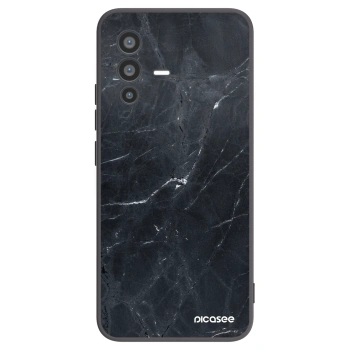 Picasee husă neagră din silicon pentru Vivo V23 5G - Black marble