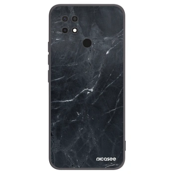 Picasee husă neagră din silicon pentru Xiaomi Redmi 10C - Black marble