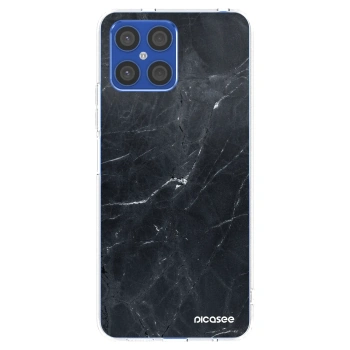 Picasee husă transparentă din silicon pentru Honor X8 4G - Black marble