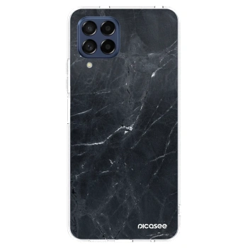 Picasee husă transparentă din silicon pentru Samsung Galaxy M53 5G - Black marble