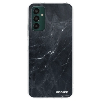 Picasee husă transparentă din silicon pentru Samsung Galaxy M13 M135F - Black marble