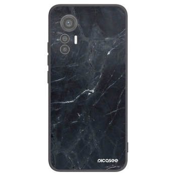 Picasee husă neagră din silicon pentru Xiaomi 12 Lite - Black marble