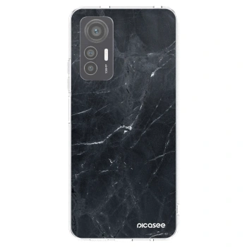 Picasee husă transparentă din silicon pentru Xiaomi 12 Lite - Black marble