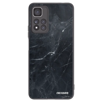 Picasee husă neagră din silicon pentru Xiaomi Redmi Note 11 Pro+ 5G - Black marble