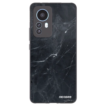 Picasee husă neagră din silicon pentru Xiaomi 12T Pro - Black marble