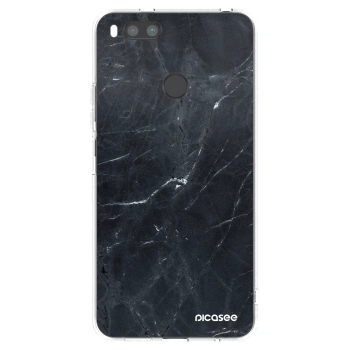 Picasee husă transparentă din silicon pentru Xiaomi Redmi A1 - Black marble