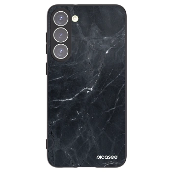 Picasee husă neagră din silicon pentru Samsung Galaxy S23+ 5G - Black marble