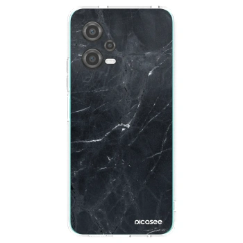Picasee husă transparentă din silicon pentru Xiaomi Poco X5 - Black marble