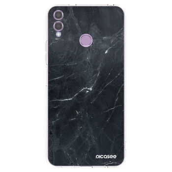 Picasee husă transparentă din silicon pentru Honor 8X - Black marble