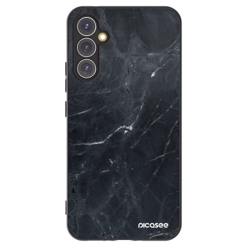 Picasee husă neagră din silicon pentru Samsung Galaxy A34 5G A346B - Black marble
