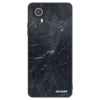 Picasee husă neagră din silicon pentru Xiaomi Redmi Note 12S - Black marble