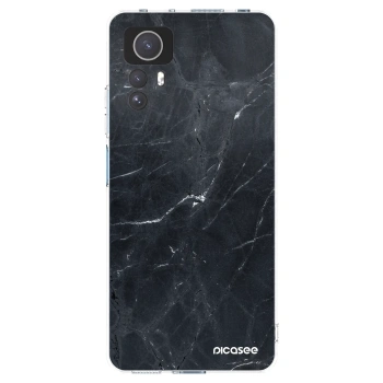 Picasee husă transparentă din silicon pentru Xiaomi Redmi Note 12S - Black marble
