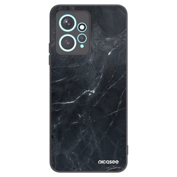 Picasee husă neagră din silicon pentru Xiaomi Redmi Note 12 4G - Black marble