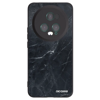 Picasee husă neagră din silicon pentru Honor Magic5 Pro - Black marble