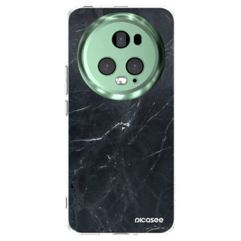 Picasee husă transparentă din silicon pentru Honor Magic5 Pro - Black marble