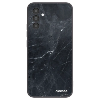 Picasee husă neagră din silicon pentru Samsung Galaxy A04s A047F - Black marble