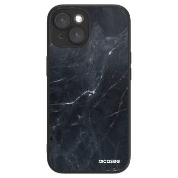 Picasee ULTIMATE CASE MagSafe pentru Apple iPhone 15 - Black marble