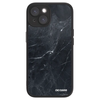 Husă pentru Apple iPhone 15 - Black marble