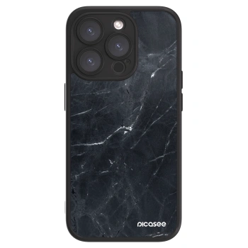 Picasee ULTIMATE CASE pentru Apple iPhone 15 Pro - Black marble