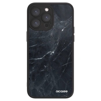 Picasee ULTIMATE CASE MagSafe pentru Apple iPhone 15 Pro Max - Black marble