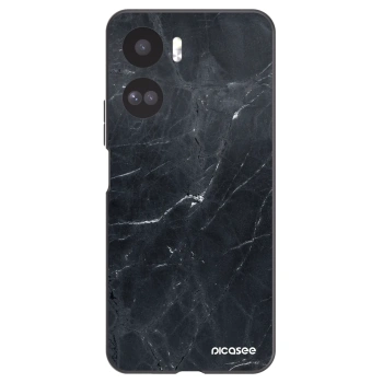 Picasee husă neagră din silicon pentru Honor 90 Lite 5G - Black marble