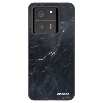 Picasee husă neagră din silicon pentru Xiaomi 13T - Black marble