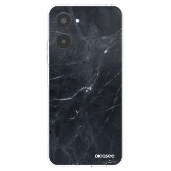 Picasee husă transparentă din silicon pentru Realme 10 4G - Black marble