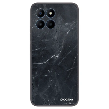 Picasee husă neagră din silicon pentru Honor 70 Lite - Black marble