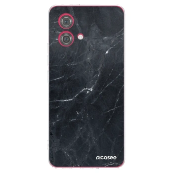 Picasee husă transparentă din silicon pentru Motorola Moto G84 5G - Black marble