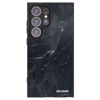 Picasee husă neagră din silicon pentru Samsung Galaxy S24 Ultra S928B 5G - Black marble
