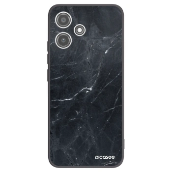 Picasee husă neagră din silicon pentru Xiaomi Redmi 12 5G - Black marble