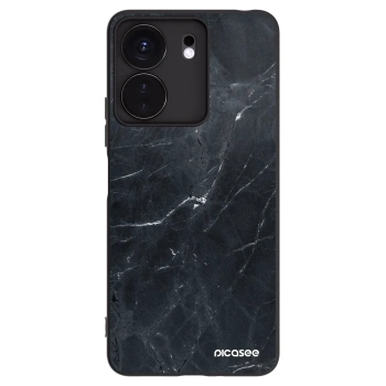 Picasee husă neagră din silicon pentru Xiaomi Redmi 13C 4G - Black marble