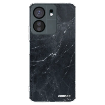 Picasee husă transparentă din silicon pentru Xiaomi Redmi 13C 4G - Black marble