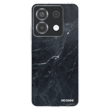 Picasee husă transparentă din silicon pentru Xiaomi Poco X6 - Black marble