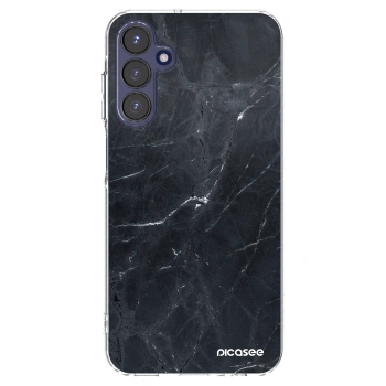 Picasee husă transparentă din silicon pentru Samsung Galaxy A15 A155F 4G - Black marble