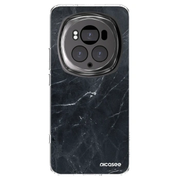 Picasee husă transparentă din silicon pentru Honor Magic6 Pro - Black marble