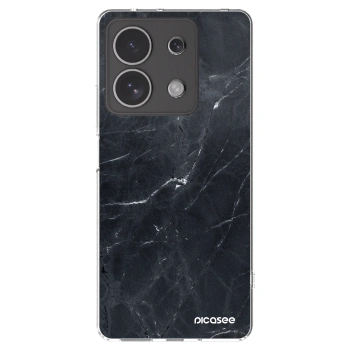 Picasee husă transparentă din silicon pentru Xiaomi Redmi Note 13 4G - Black marble