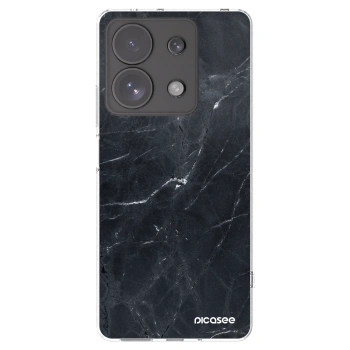 Picasee husă transparentă din silicon pentru Xiaomi Redmi Note 13 Pro 4G - Black marble