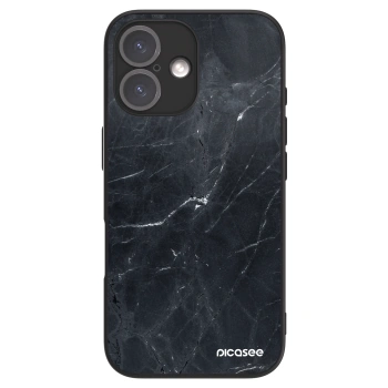 Picasee ULTIMATE CASE pentru Apple iPhone 16 - Black marble
