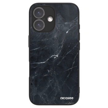 Picasee ULTIMATE CASE MagSafe pentru Apple iPhone 16 - Black marble