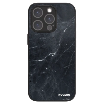 Picasee ULTIMATE CASE MagSafe pentru Apple iPhone 16 Pro - Black marble