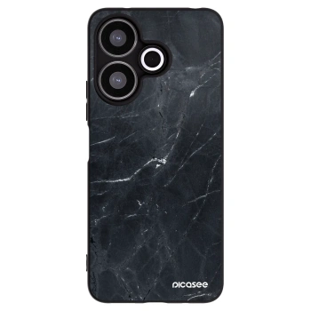 Picasee husă neagră din silicon pentru Xiaomi Redmi 13 4G - Black marble