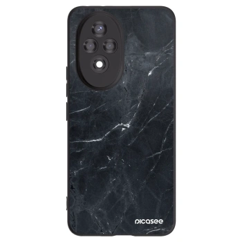 Picasee husă neagră din silicon pentru Honor 200 5G - Black marble