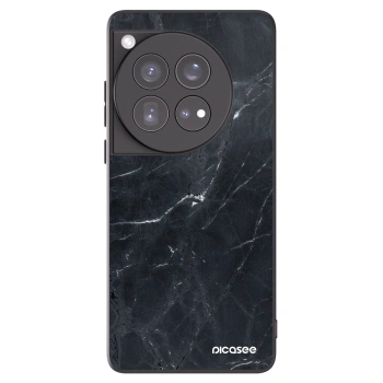 Picasee husă neagră din silicon pentru OnePlus 12 5G - Black marble