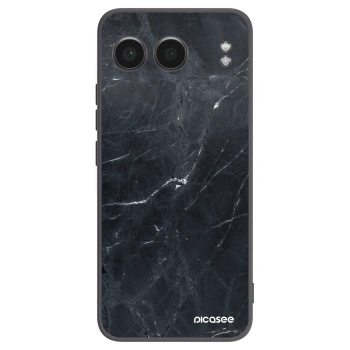 Picasee husă neagră din silicon pentru OnePlus Nord 4 - Black marble