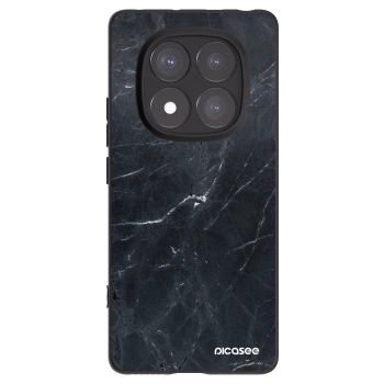 Picasee husă neagră din silicon pentru Xiaomi Redmi Note 14 Pro 5G - Black marble