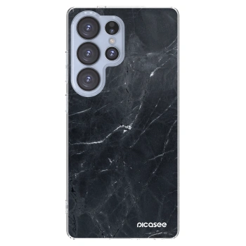 Picasee husă transparentă din silicon pentru Samsung Galaxy S25 Ultra 5G - Black marble
